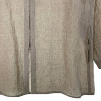 Yohji Yamamoto POUR HOMME ヨウジヤマモトプールオム HIGH COUNT LINEN ZIP OPEN BLOUSE リネン ジップアップシャツ オフホワイト HG-B28-301-1A Size 2 福生店