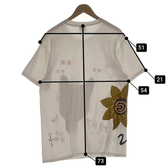 Travis Scott トラヴィススコット Cactus Jack カクタスジャック WOLF TEE 半袖 プリント Tシャツ ホワイト USA製 Size M 福生店