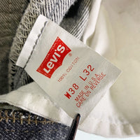 90's Levi's リーバイス 501 ボタン裏653 カンヌキ ボタンフライ デニムパンツ ブラック 501-6508 USA製 Size W38 L32 福生店