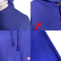 90's Champion チャンピオン リバースウィーブ プルオーバースウェットパーカー ロイヤルブルー USA製 トリコ刺繡 Size L 福生店