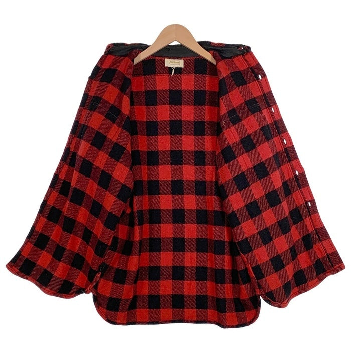 60's POWER HOUSE パワーハウス バッファローチェック フランネルシャツ レッド ブラック Size M相当 福生店