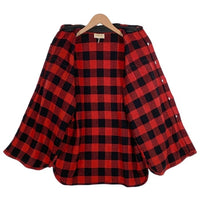 60's POWER HOUSE パワーハウス バッファローチェック フランネルシャツ レッド ブラック Size M相当 福生店
