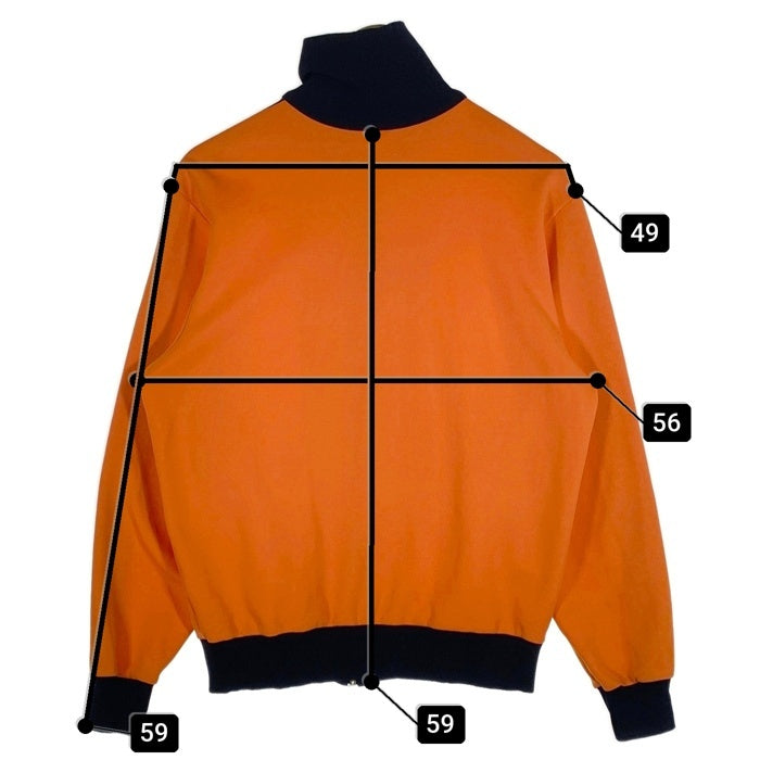 70's adidas アディダス トラックジャケット オレンジ ブラック 西ドイツ デサント Size 4 福生店