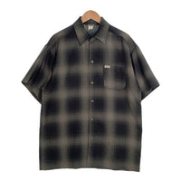CALTOP キャルトップ オンブレチェック 半袖シャツ ブラック アクリル Size M 福生店