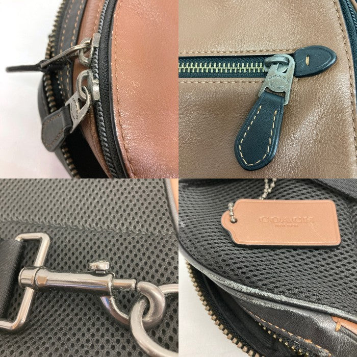 COACH コーチ F37598 ワンショルダー ボディバッグ ブラウン 瑞穂店