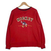 WALT DISNEY WORLD ウォルトディズニーワールド MICKEY MOUSE ミッキーマウス スウェット レッド sizeS 瑞穂店