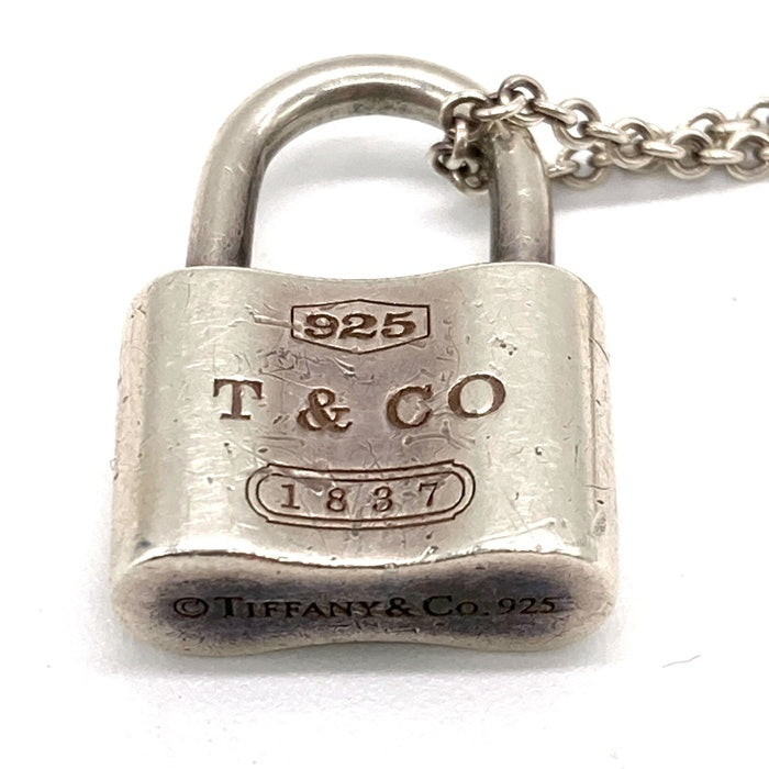 TIFFANY&Co. ティファニー 1837 カデナロック 南京錠 シルバーチェーンネックレス SV925 レディース Size 40cm 瑞穂店
