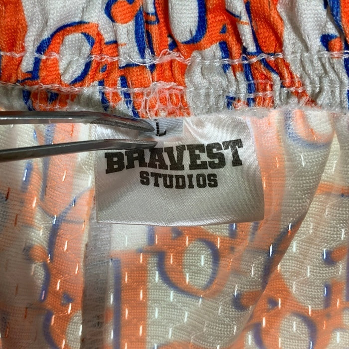 BRAVEST STUDIOS Dior ディオール メッシュ ショーツ ハーフ パンツ オレンジ Size L 福生店