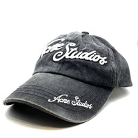 Acne Studios アクネストゥディオズ 24SS Logo Cap 刺繡ロゴ アジャスタブルキャップ フェイデッドブラック FN-UX-HATS000240 福生店