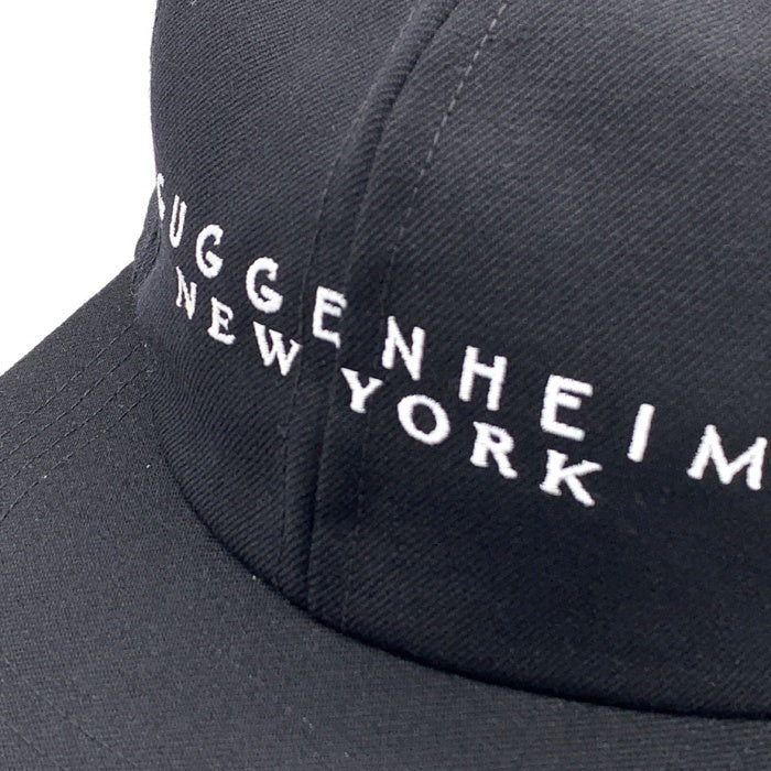90's GUGGENHEIM NEW YORK グッゲンハイム美術館 刺繡 6パネルキャップ ブラック 福生店