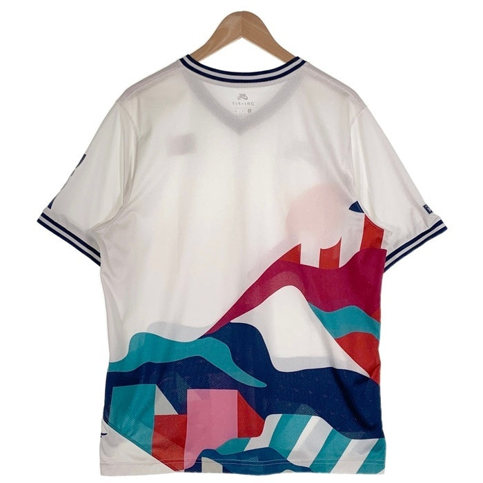 NIKE SB ナイキエスビーUSA V NECK JERSEY QS Tee メッシュ ゲーム 半袖  Tシャツ ホワイト CT6072-100 Size XL 福生店
