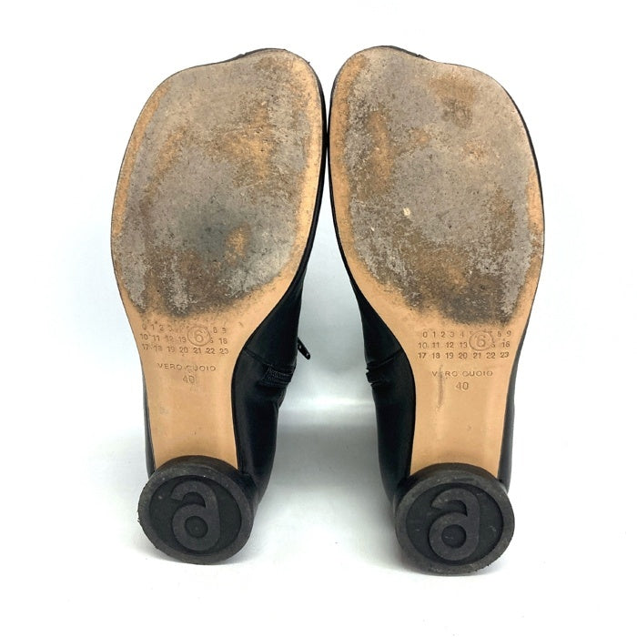 MM6 Maison Margiela エムエムシックス メゾンマルジェラ S59WU0237 アナトミック アンクルブーツ ブラック size40 瑞穂店