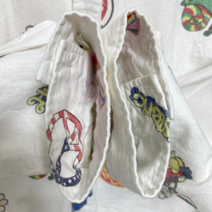 HYSTERIC GLAMOUR ヒステリックグラマー FANCY EMBLEM 総柄プリントシャツ ホワイト 01223AH04 Size S 瑞穂店