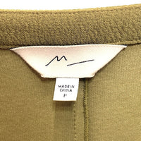 MOUSSY M＿  マウジー FLY FRONT ブラウス カーキ sizeF 瑞穂店