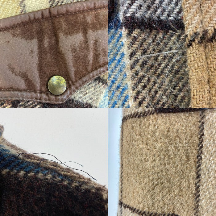 JC Penney ジェイシーペニー 70's 裏ボア チェック CPOジャケット ブラウン sizeM 瑞穂店