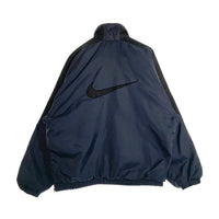 90-00's NIKE ナイキ ナイロン アノラック プルオーバージャケット 中綿 ネイビー ブラック Size M 福生店