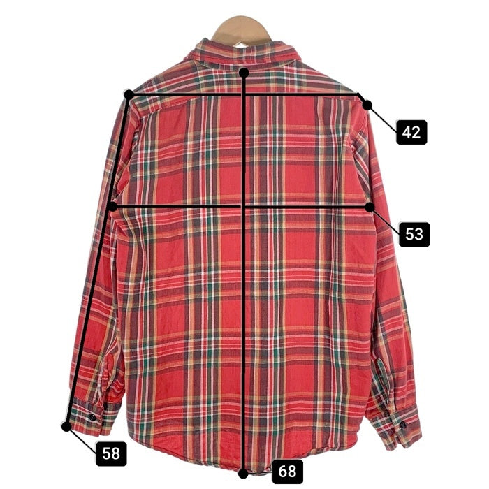 60's King Kole キングコール フランネルチェックシャツ レッド Size S 相当 福生店