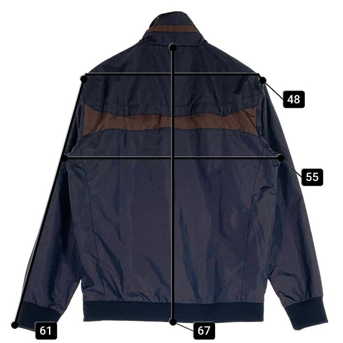 00's~ NIKE ナイキ ジップアップジャケット スタンドカラー ウィンドブレーカー ブラック ブラウン 239378 Size M 福生店