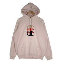 Supreme シュプリーム 17AW Champion チャンピオン Stacked C Hooded Sweatshirt プルオーバースウェットパーカー ピンク Size L 福生店