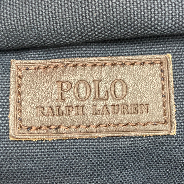 Polo RALPH LAUREN ポロラルフローレン キャンバストートバッグ ビッグポニー 刺繍ロゴ ネイビー 瑞穂店