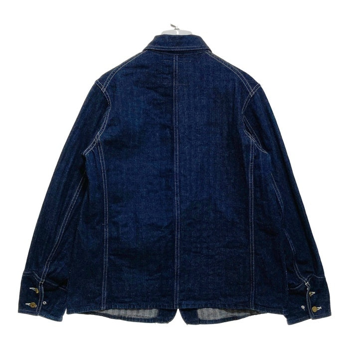 WAREHOUSE ウエアハウス Lot2165 INDIGO HERRINGBONE COVERALL WITH CHINSTRAP ヘリンボーンカバーオール ジャケット インディゴ Size 36 瑞穂店