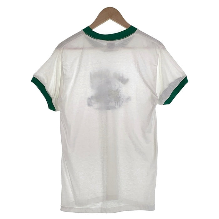 90's Ten STRIKE テンストライク WILD CHiLD ! Ringer T Shirts 半袖 リンガー Tシャツ ホワイト グリーン Size L 福生店