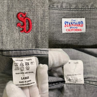 STANDARD CALIFORNIA スタンダードカリフォルニア DENIM BUTTON DOWN SHIRT デニム ボタンダウンシャツ グレー Size L 福生店