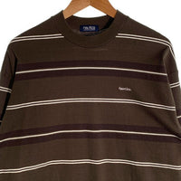NAUTICA ノーティカ ボーダー ロングスリーブTシャツ ブラウン 213-1243 Size M 福生店