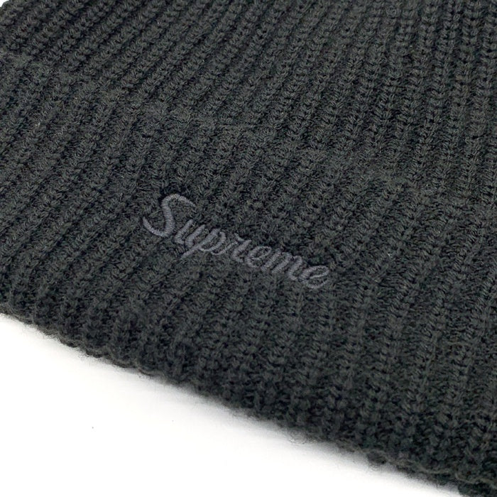 SUPREME シュプリーム Loose Gauge Beanie ルーズゲージビーニー ニットキャップ ブラック 刺繡 アクリル 福生店