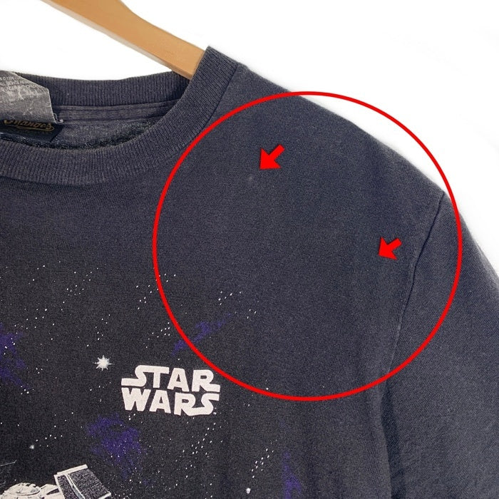 90's STAR WARS スターウォーズ プリントTシャツ ブラック Changes USA製 Size XL (実寸M-L相当) 福生店