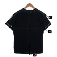 EVISU エヴィス カモメプリント Tシャツ ブラック ステッチグリーン Size 38 福生店