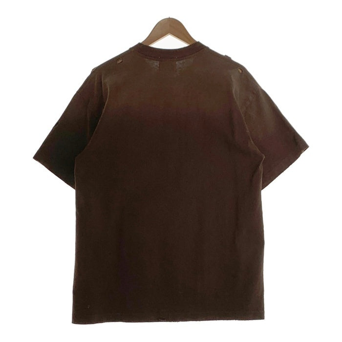 Warren Lotas ウォーレンロータス SNIPER ダメージ加工 半袖 Tシャツ ブラウン Size M 福生店