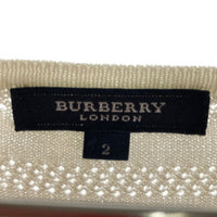 BURBERRY LONDON バーバリーロンドン サマーニット カーディガン ホワイト size2 瑞穂店