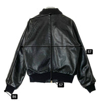VANSON バンソン TJ USA製 レザー チームジャケット ブラック size42 瑞穂店