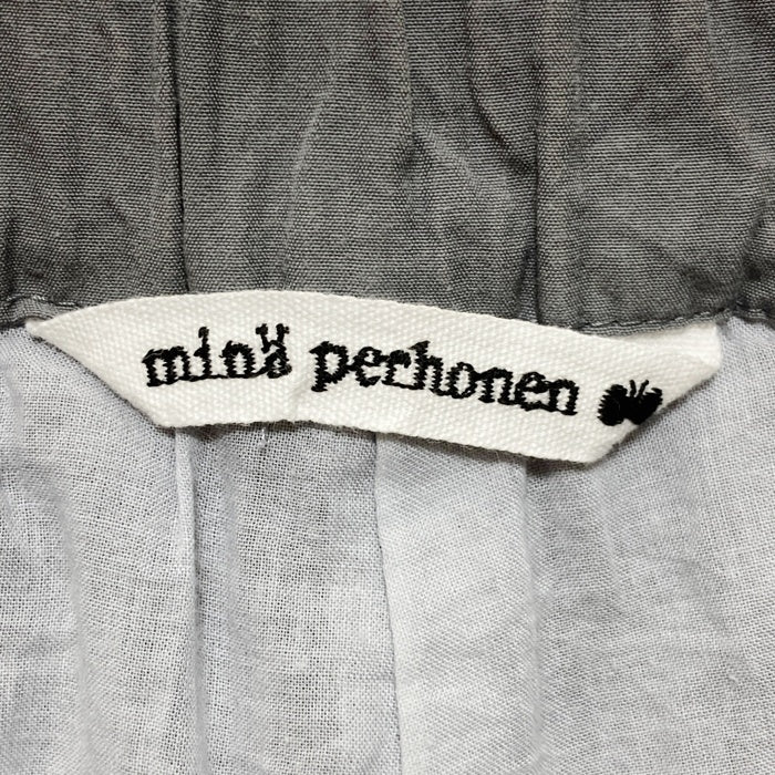 mina perhonen ミナペルホネン クロップドパンツ グレー size36 瑞穂店