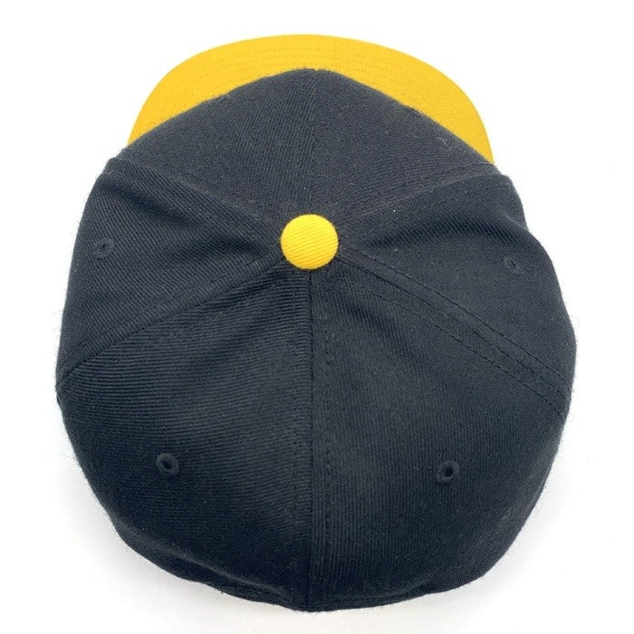 STUSSY ステューシー 14AW Stock Lock 2 Tone Snapback Cap ストック SSリンクロゴ 刺繡 2トーン スナップバックキャップ ブラック イエロー 131348 福生店