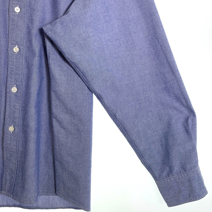 F.C.R.B. F.C.Real Bristol エフシーレアルブリストル COOLMAX EMBLEM BIG Ｂ.D. SHIRT 長袖 ボタンダウン シャツ ブルー FCRB-222079 Size XL 福生店
