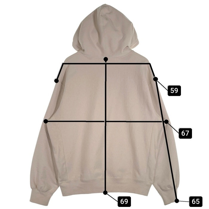 SUPREME シュプリーム 24AW Box Logo Hooded Sweatshirt ボックスロゴ プルオーバースウェットパーカー フーディー アイボリー Size L 福生店