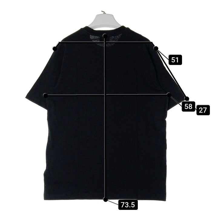 DIESEL ディーゼル A03846 プラスチゾルインクプリント クルーネック Tシャツ ブラック sizeL 瑞穂店