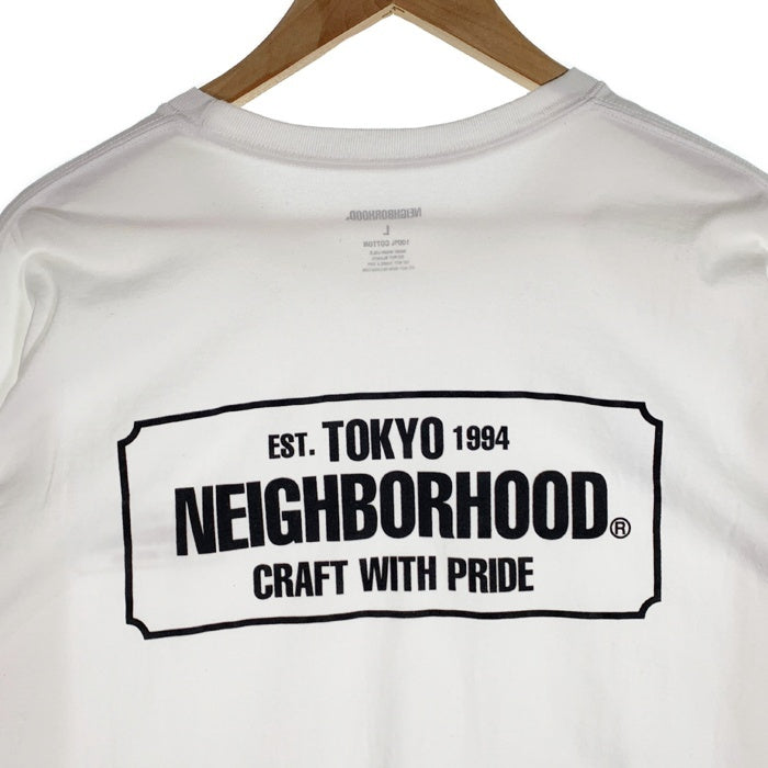 NEIGHBORHOOD ネイバーフッド 22SS NH-1/C-TEE.LS プリント ロングスリーブTシャツ ホワイト Size L 福生店