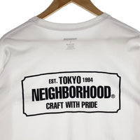 NEIGHBORHOOD ネイバーフッド 22SS NH-1/C-TEE.LS プリント ロングスリーブTシャツ ホワイト Size L 福生店