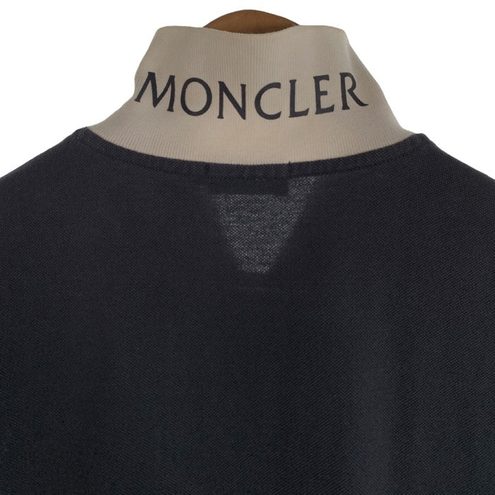 MONCLER モンクレール MAGLIA POLO ポロシャツ 半袖 鹿の子 ネイビー ホワイト Size S 福生店