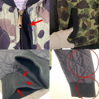 DENIM&SUPPLY RALPH LAUREN デニム&サプライ ラルフローレン キルティングジャケット リブ カモフラージュ ブラック Size XL 福生店