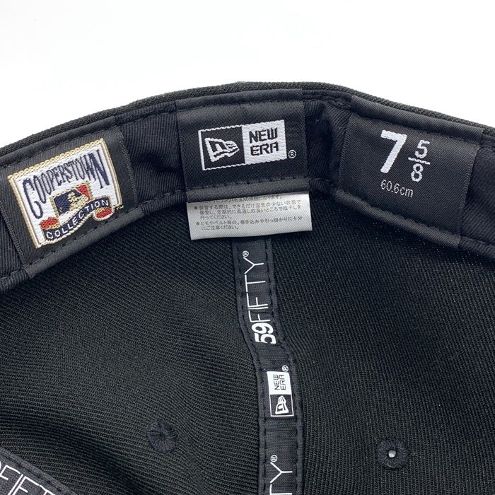 New Era ニューエラ 59FIFTY MLB シアトル・マリナーズ ベースボールキャップ ブラック ティファニーブルー Size 7 5/8 (60.6cm) 福生店