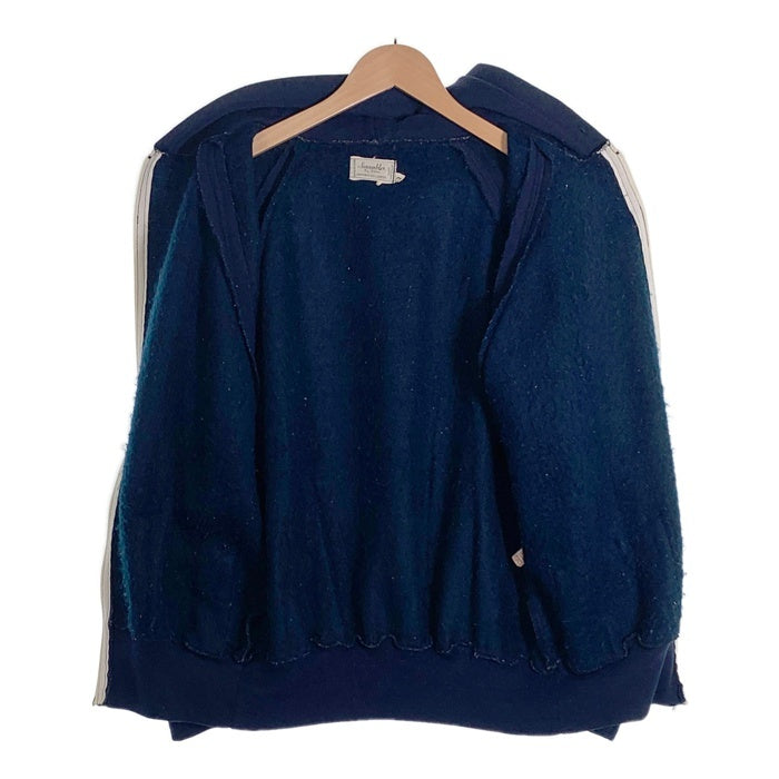 70's Scrambler by Triton スクランブラー ジップアップフーディー パーカー トリコロール ネイビー ポーランド製 Size L 福生店