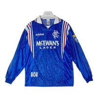 adidas アディダス Glasgow Rangers No8 長袖ユニホーム ブルー sizeM 瑞穂店