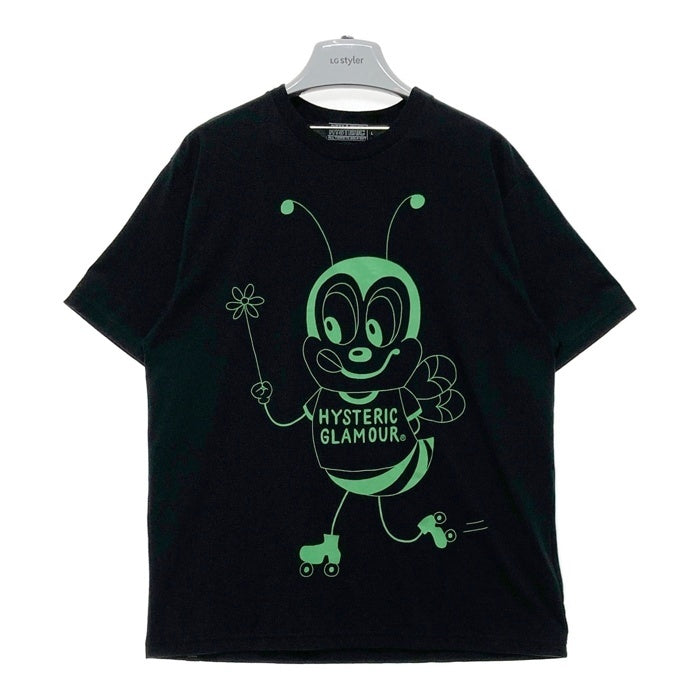 HYSTERIC GLAMOUR ヒステリックグラマー プリントTシャツ ハチ ブラック  02251CT43 Size L 瑞穂店