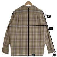 PENDLETON ペンドルトン オープンカラー 長袖 ウールシャツ カーキ 5575-2213 Size L 福生店