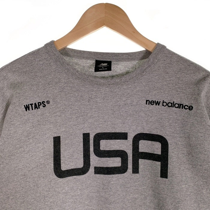 NEW BALANCE ニューバランス WTAPS ダブルタップス AW ACADEMY LS TEE 長袖 Tシャツ グレー Size L 福生店