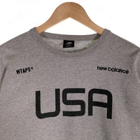 NEW BALANCE ニューバランス WTAPS ダブルタップス AW ACADEMY LS TEE 長袖 Tシャツ グレー Size L 福生店